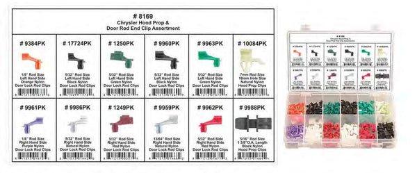 Chrysler Hood Prop/Rod Assortment - Shipped in 12 Hole PlasticTray: 1 per Ea