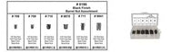 Barrel Nut Pin Assortment - Shipped in 6 Hole Plastic Tray: 1 per Ea