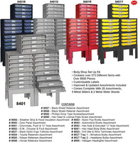 Body Shop Set Up Assortment Kit - 20 Asort Red Trays Red Sldr: 1 per Ea