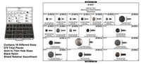 Black Nylon Ret Assortment - Adjustable Blue Tray with Clear Lid: 1 per Ea