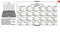 Hex Washer Hd Tek Screw Assort 24 Hole Red Tray W/ Clear Lid: 1 per Ea