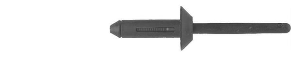 Black Nylon Blind Rivets - 13/64" Dia G/R 1/16 - 11/64": 100 per Bag