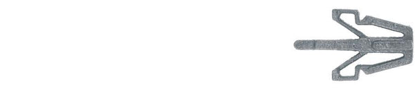 Black Nylon Headlight Clips - 13mm Wide 22mm O.A. Length: 25 per Bag