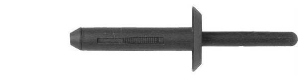 Black Nylon Blind Rivets - 1/4" Diameter G/R 5/16-15/32": 100 per Bag