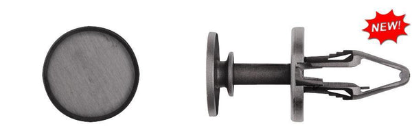 Black Nylon Fender Apron Ret - 7mm Hole 20mm Stem Length: 25 per Bag