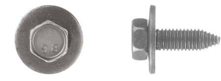 Black Hex Hd Metric Body Bolts - 8-1.25 x 25mm 13mm Hex Head: 50 per Bag