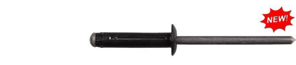 Black Aluminum Split Type Rivets - 5/32" Dia 3/64"-9/32" G/R: 25 per Bag