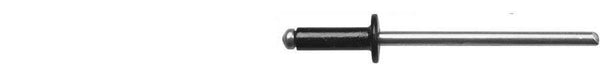 Black All Aluminum Pop Rivet - 1/8" Diameter 3/16" - 1/4" G/R: 100 per Bag