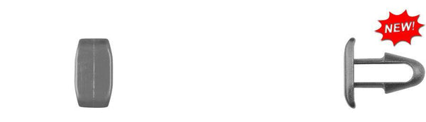 Black Nylon Hood Seal Ret - 6.3mm Hole 13mm Stem Length: 25 per Bag