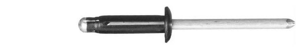 Black Aluminum Split-Type Rivets - 3/16" Dia 3/64-11/32" G/R: 25 per Bag