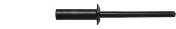 Black Aluminum Closed Pop Rivets - 3/16" Dia  3/8"- 1/2" G/R: 25 per Bag