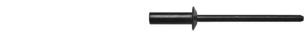 Black Aluminum Closed Pop Rivets - 1/8" Diameter 13/64-9/32" G/R: 50 per Bag