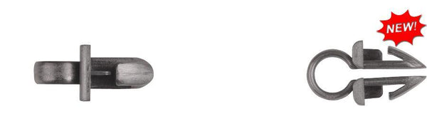 Black Nylon Snap-In Wire Clips - 1/4" Hole Size  1/4" I.D.: 25 per Bag