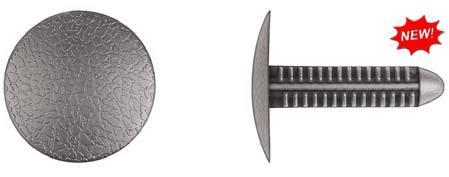 Black Nylon Trim Retainers - 5/16" Hole 1 1/8" Stem Length: 25 per Bag