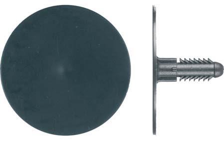 Black Nylon Hood Insul Clips - 1 3/4" Head Diameter: 25 per Bag