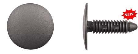 Black Nylon Headliner Retainer - 9/32" Hole 1 3/32" Stem Length: 25 per Bag