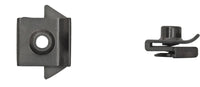 Black Nylon Fender "U" Nuts - 5.5mm Screw 9mm Ctr Hole-Edge: 10 per Bag