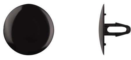 Black Nylon Retaining Clips - 6mm Hole Size 16mm Stem Lgth: 15 per Bag