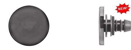 Black Nylon Moulding Retainers - 24mm Head Dia 16mm Stem Length: 15 per Bag