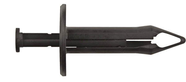 Black Nylon Fascia Retainers - 7/16" Hole Size 2" Stem Length: 10 per Bag