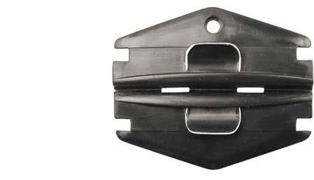 Black Plastic Window Guide Ret - Frnt Door Glass with Adhes. Gask.: 10 per Bag