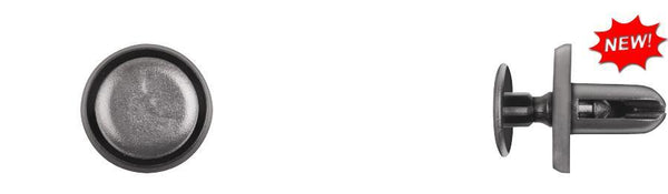 Black Nylon Retainer - 6mm Hole Size 11mm Stem Lgth: 10 per Bag