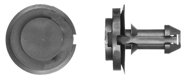 Black Nylon Air Deflector Ret - 24mm Stem Lgth 30mm Flange Dia: 25 per Bag