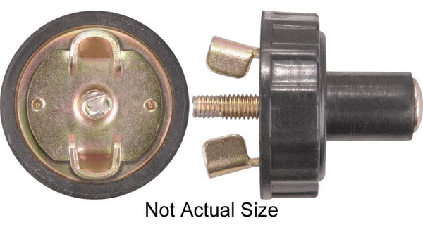 Black Rubber Drain Plugs - 1/2" Hole Size: 1 per Bag