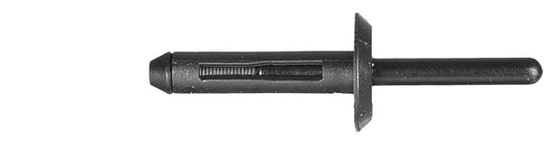 Black Nylon Blind Rivets - 15/64" Dia G/R 5/32 - 5/16": 25 per Bag