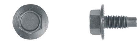 Black Finish Spin Lock Bolts - 5/16-18 X 3/4" Hex Washer Hd: 100 per Bag