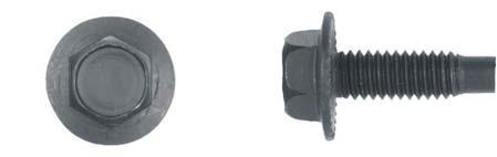 Black Finish Spin Lock Bolts - 5/16-18 X 1" Hex Washer Hd: 50 per Bag