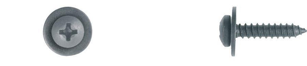 Black Sheet Metal Screws - 8 x 3/4" Phil Pan Loose Washer: 50 per Bag