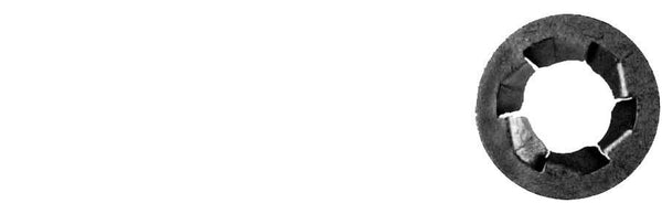 Black Push On Bolt Retainers - 7/16" Stud Size  27/32" O.D.: 100 per Bag