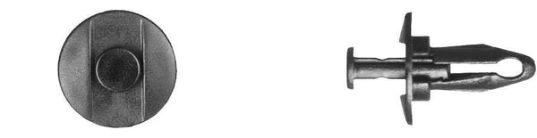 Black Nylon Fascia Retainers - 9.5mm Hole 18mm Stem Length: 25 per Bag