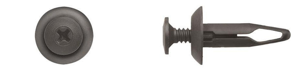 Black Nylon Phillips Screw Ret - 1/4" Hole Size  29/32" Stem: 25 per Bag