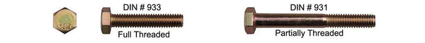Class 10.9 Hex Head Cap Screw - 12-1.75 x 30mm: 10 per Bag