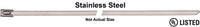 316 Stainless Steel Cable Ties - 14" L 200# Tensile Strength: 500 per Bag