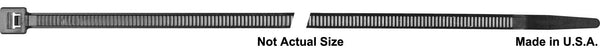 Black Nylon Cable Ties - 14" Long 50 lbs. Tensile Strg.: 100 per Bag