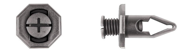 Black Nylon Bumper Fascia Ret - 10mm Hole Size 24mm Stem Lgth: 50 per Bag