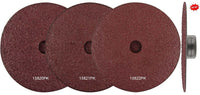 24 Grit 3" Trim Kut® Discs - Aluminum Oxide Maroon: 25 per Box