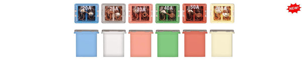 Blue Case Fuses - 20 Amp Low Profile J: 3 per Bag