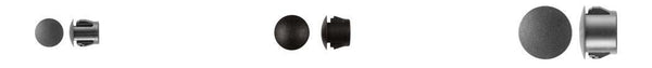 Black Nylon Locking Hole Plugs - 3/16" Hole Size: 100 per Bag