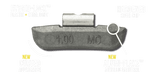 MCPS 2.00 OUNCE Plasteel MC STYLE WHEEL WEIGHT