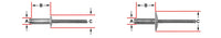All Aluminum Pop Rivets - 5/32" Dia 3/16-1/4" Grip Range: 100 per Bag