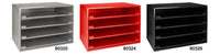 Red Finish Sliding Cabinets - Holds 4 Large Trays: 1 per Ea