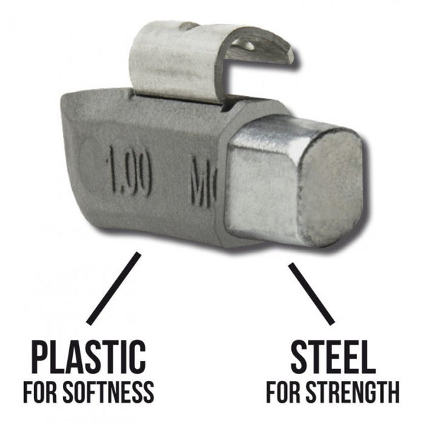 MCPS 2.00 OUNCE Plasteel MC STYLE WHEEL WEIGHT